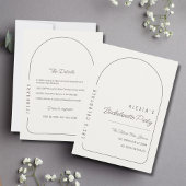 Boho Arch Junggeselinnen-Abschied Einladung