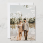 Boho Arch Kalender Save the Date Einladung (Rückseite)