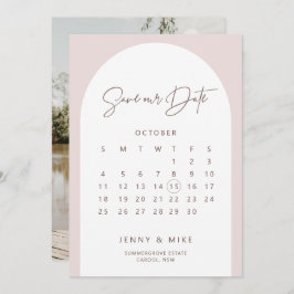Boho Arch Kalender Save the Date Einladung