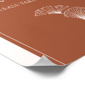 Boho Arch Minimalistisch Baby Duwer Favoriten Poster (Ecke)