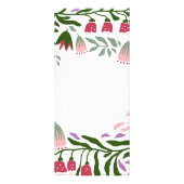 Boho arch mit Folklore Blume Hochzeitskarte Werbekarte (Hinten)