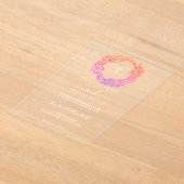 Boho Arch Monogram Acryleinladung Acryleinladungen (Ablage )