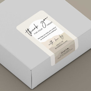 Boho Arch Neutrals Monogram Business Box Siegel