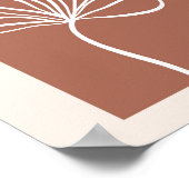 Boho Arch Oversified Botanical Leaf 2 Poster (Ecke)