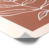 Boho Arch Oversifiziertes botanisches Leaf 1 Poster (Ecke)