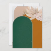 Boho Arch Pampas Grass wirst du meine Bridesmaid s Einladung (Rückseite)