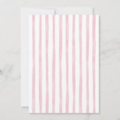 Boho Arch Pink Bow Tutu Cute Ballerina Birthday Einladung (Rückseite)