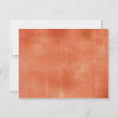 Boho Arch Pumpkin Terracota Floral Geburtstag Dankeskarte (Rückseite)