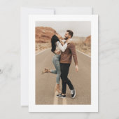 Boho Arch Save the Date Ankündigung von Fotokarten (Rückseite)