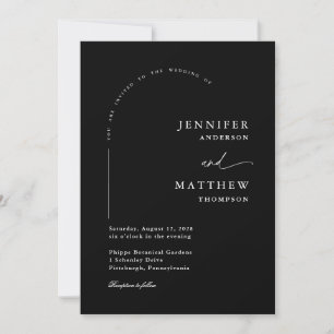 Boho Arch Simple Wedding Einladung