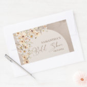 Boho arch Summer Wildblume Rustikales Brautparty Rechteckiger Aufkleber (Umschlag)
