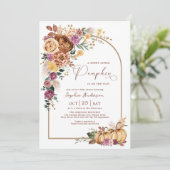 Boho Arch Sweet Little Pumpkin Baby Dusche (Stehend Vorderseite)