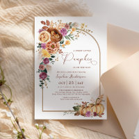 Boho Arch Sweet Little Pumpkin Baby Dusche