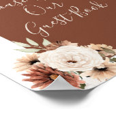 Boho Arch Terracota Floral Bitte senden Sie uns ei Poster (Ecke)