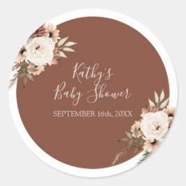 Boho Arch Terracota Floral Vielen Dank Sticker