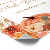 Boho Arch Terracotta Brautparty Begrüßung Poster (Ecke)