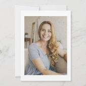 Boho Arch Terracotta Foto 60. Geburtstag Einladung (Rückseite)