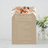 Boho arch terracotta pamps über oder unter Spiel (Stehend Vorderseite)