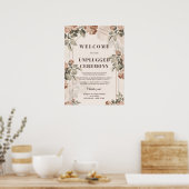Boho arch Terracotta Rose Salbei ohne Stecker Zere Poster (Küche)
