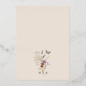 Boho Arch Wedding Einladung (Rückseite)