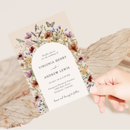 Boho Arch Wedding Einladung