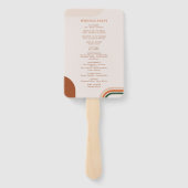 Boho Arch Wedding Programm Fan, Zeremonie Programm Fächer (Rückseite)