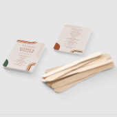 Boho Arch Wedding Programm Fan, Zeremonie Programm Fächer (Non-assembled)