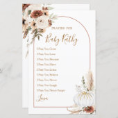 Boho Arch White Pumpkin Liebe Gebete für Babysigna (Vorne/Hinten)