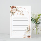 Boho Arch White Pumpkin Wasserfarbe Wünsche für Ba (Stehend Vorderseite)