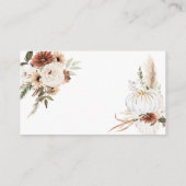 Boho Arch White Pumpkin Wie viele Unies Begleitkarte (Rückseite)