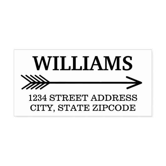 Boho Arrow Rücksendeadresse Permastempel (Design)