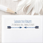 Boho Arrow Rücksendeadressen-Aufklebers (Insitu)