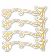 Boho Arrow Stickers Aufkleber (Vorderseite)