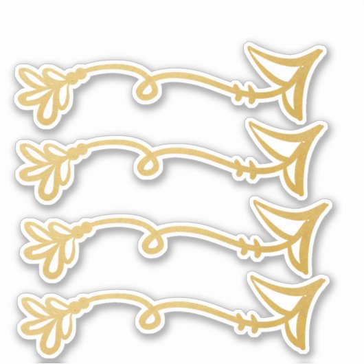 Boho Arrow Stickers Aufkleber (Vorderseite)