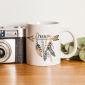 Boho Arrow und Feather Dream Kaffeetasse