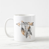Boho Arrow und Feather Dream Kaffeetasse (Links)