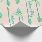 Boho Arrows Baby Duschgeschenkpapier Geschenkpapier (Ecke)