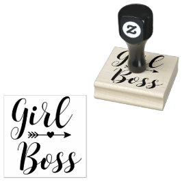 Boho Arrows Girl Boss Gummistempel