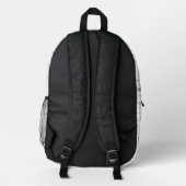 Boho Arrows & Sky Feathers Bedruckter Rucksack (Rückseite)