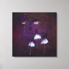 Boho Art Lila Fuchsias in Wasserfarbe Leinwanddruck