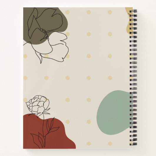 Boho Art Notebook Notizblock (Rückseite)