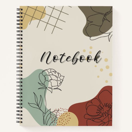 Boho Art Notebook Notizblock (Vorderseite)
