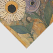 Boho Art Nouveau Wildblume Garden Seidenpapier (Detail)