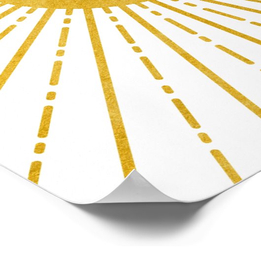 Boho Art Poster, Boho Wall Art, Sun Wall Art Poster (Ecke)