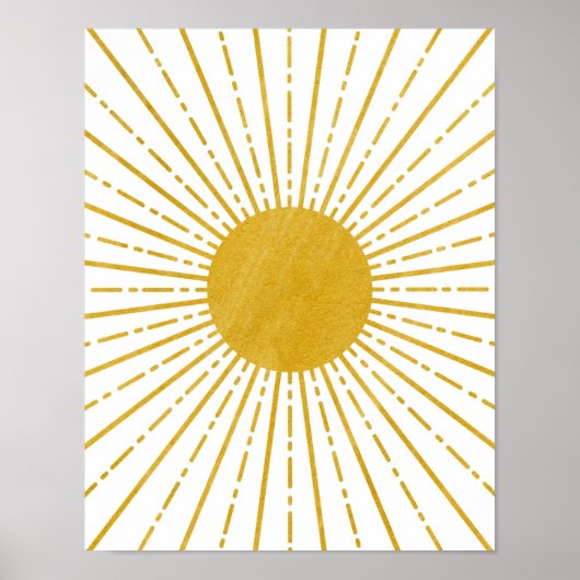 Boho Art Poster, Boho Wall Art, Sun Wall Art Poster (Vorne)