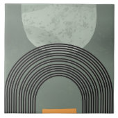 Boho Art Regenbogen Fliese (Vorderseite)