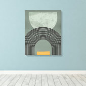 Boho Art Regenbogen Leinwanddruck (Insitu (Holzboden))