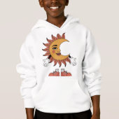 Boho art sun and moon hoodie (Vorderseite)