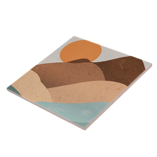 Boho art Sunset Fliese (Seite)