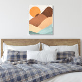 Boho art Sunset Leinwanddruck (Insitu (Schlafzimmer))